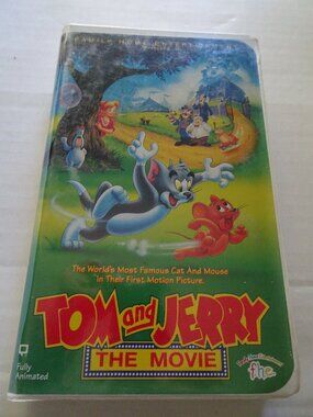 Tom and Jerry - The Movie -VHS Tape - with Tom & Jerry -1993 - Clamshell Case
